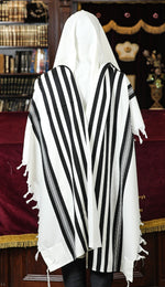 Load image into Gallery viewer, TALITANIA Traditional wool jewish prayer shawl kosher tallit gadol
