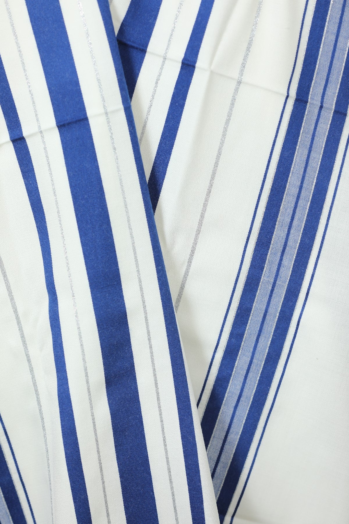Wool Tallit [Blue & Silver Stripes] XXXS-L, TALITANIA