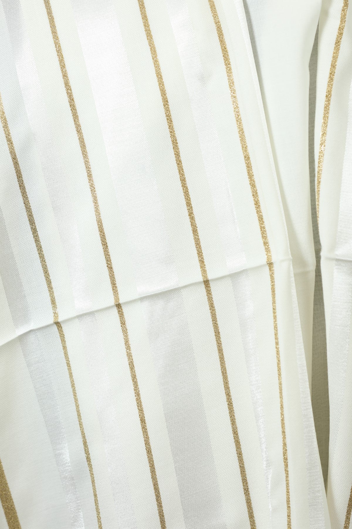 Wool Tallit [White & Gold Stripes] XXXS-L, TALITANIA