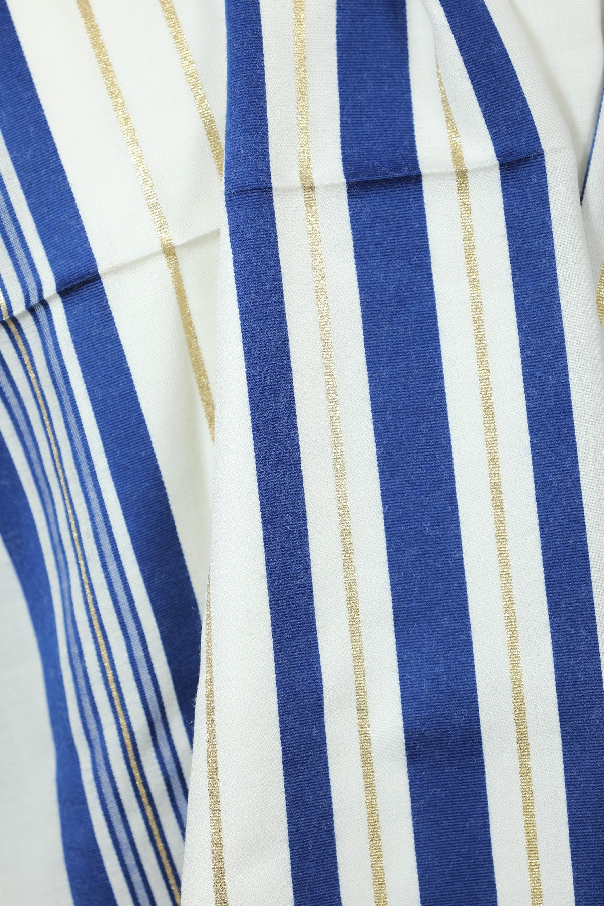 Wool Tallit [Blue & Gold Stripes] XXXS-L, TALITANIA